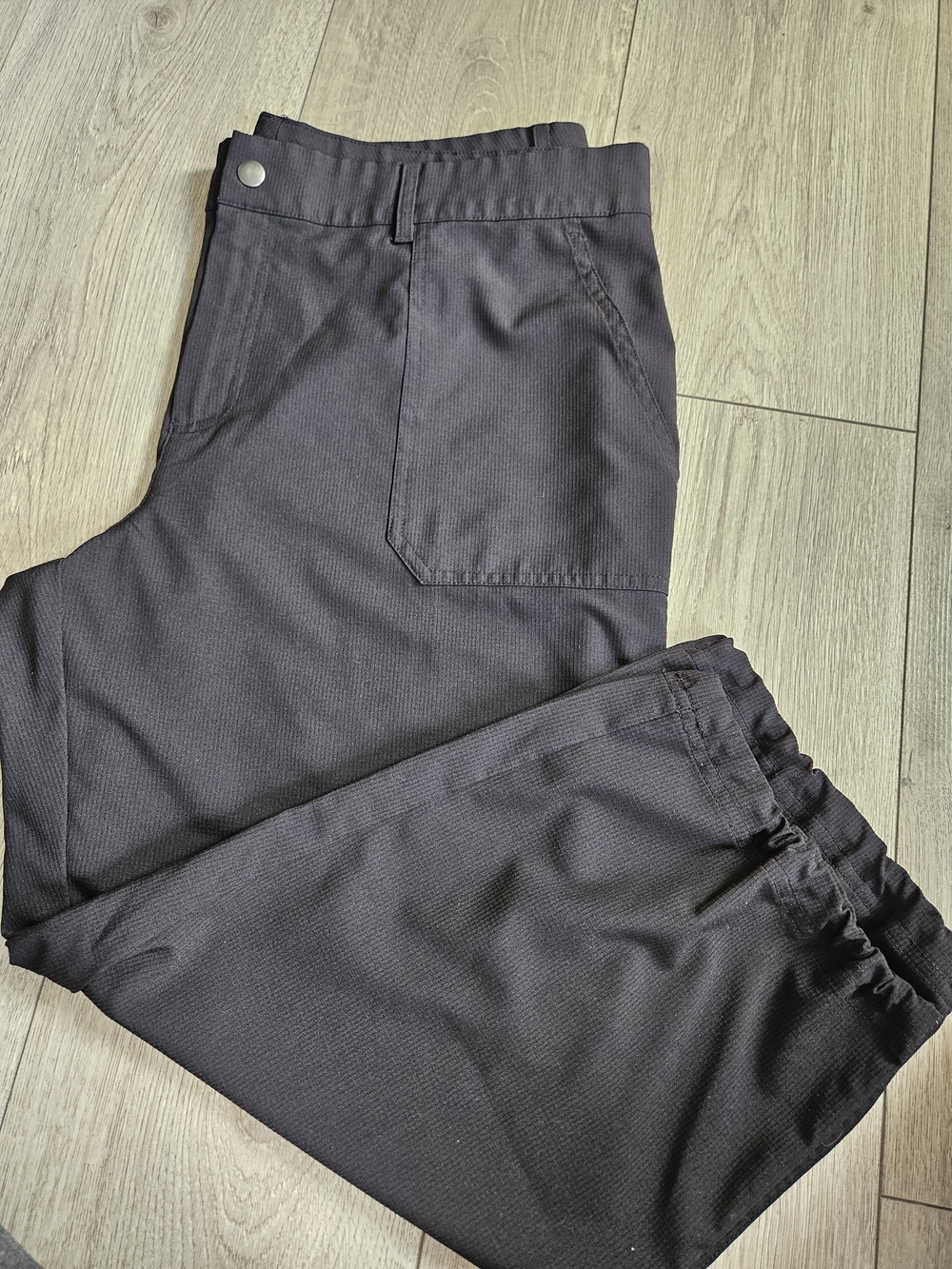 Joe Fresh Active Black Cargo Grid Ripstop Pants Size 14 Track Lounge Hiking🔥